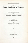 The Sixty-seventh Session of the Iowa Academy of Science and the Twenty-second Convention of the Iowa Junior Academy of Science, April 15-16, 1955 by Iowa Academy of Science