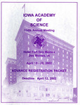 Iowa Academy of Science 114th Annual Meeting [2002]: Advance Program
