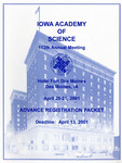 Iowa Academy of Science 113th Annual Meeting [2001]: Advance Program by Iowa Academy of Science