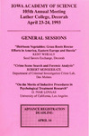 Iowa Academy of Science 105th Annual Meeting [1993]: Advance Program