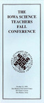 The Iowa Science Teachers Fall Conference, 1992 by Iowa Academy of Science