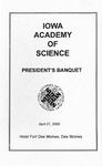 Iowa Academy of Science President's Banquet [112th Session] by Iowa Academy of Science