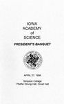 Iowa Academy of Science President's Banquet [108th Session] by Iowa Academy of Science
