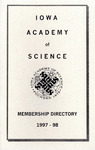 Iowa Academy of Science Membership Directory, 1997-98 by Iowa Academy of Science
