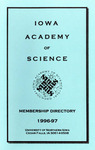 Iowa Academy of Science Membership Directory, 1996-97