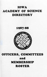 Iowa Academy of Science Directory, 1987-88: Officers, Committees, and Membership Roster by Iowa Academy of Science
