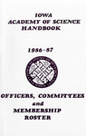 Iowa Academy of Science Directory, 1986-87: Officers, Committees, and Membership Roster