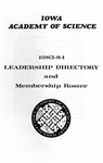 Iowa Academy of Science Leadership Directory and Membership Roster, 1983-84 by Iowa Academy of Science