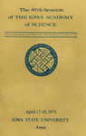The 87th Session of the Iowa Academy of Science, April 17-19, 1975 by Iowa Academy of Science