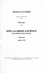 Abstracts of Papers Scheduled for Presentation at the 87th Session of the Iowa Academy of Science, April 19, 1975 by Iowa Academy of Science