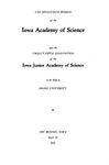 The Seventieth Session of the Iowa Academy of Science and the Twenty-fifth Convention of the Iowa Junior Academy of Science, April 18, 1958 by Iowa Academy of Science