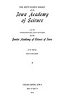 The Sixty-fourth Session of the Iowa Academy of Science and the Nineteenth Convention of the Junior Academy of Science of Iowa, April 18 and 19, 1952 by Iowa Academy of Science