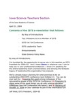 ISTS E-Newsletter, April 21, 2004 by Iowa Academy of Science