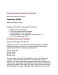 ISTS E-Newsletter, February 2005 by Iowa Academy of Science