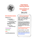 ISTS E-Newsletter, May 15, 2010 by Iowa Academy of Science