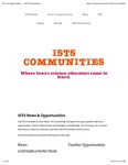ISTS Communities, Summer 2014 by Iowa Academy of Science