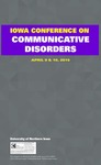 Iowa Conference on Communicative Disorders [Program, 2015] by Iowa Conference on Communicative Disorders
