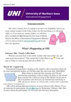 International Engagement Weekly Newsletter, February 11, 2022 by University of Northern Iowa. Office of International Engagement.
