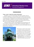 International Engagement Weekly Newsletter, April 1, 2022 by University of Northern Iowa. Office of International Engagement.