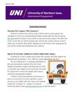 International Engagement Weekly Newsletter, April 29, 2022 by University of Northern Iowa. Office of International Engagement.