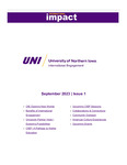 International Impact, September 2023, Issue 1 by University of Northern Iowa. Office of International Engagement.