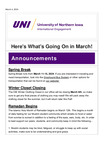 International Engagement newsletter, March 04, 2024 by University of Northern Iowa. Office of International Engagement.