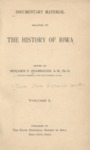 Documentary Material Relating to the History of Iowa