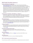 ISSO Weekly Newsletter, January 23, 2015 by University of Northern Iowa. International Students and Scholars Office.