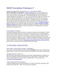 ISSO Newsletter, February 5, 2016 by University of Northern Iowa. International Students and Scholars Office.