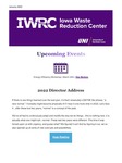 Iowa Waste Reduction Center Newsletter, January 2022 by University of Northern Iowa. Iowa Waste Reduction Center.
