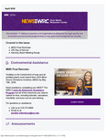 Iowa Waste Reduction Center Newsletter, April 2026 by University of Northern Iowa. Iowa Waste Reduction Center.