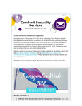 Gender & Sexuality Services Newsletter, November 2018 by University of Northern Iowa. Gender & Sexuality Services.
