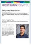 Gender & Sexuality Services Newsletter, February 2022