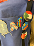 90. Transgender Flag Ribbon Pin [photograph]