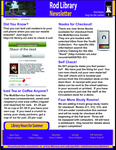 Rod Library Newsletter: Rod Notes, v5n1, July/August 2012 by University of Northern Iowa. Rod Library.