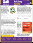 Rod Library Newsletter: Rod Notes, v8n8, April 2016 by University of Northern Iowa. Rod Library.