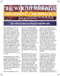 The Wright Message, 2014-2015 by University of Northern Iowa. Department of Mathematics.