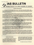 The New IAS Bulletin, v1n1, October 1999 by Iowa Academy of Science