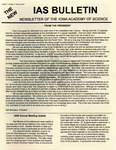 The New IAS Bulletin, v1n2, February 2000 by Iowa Academy of Science