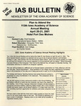 The New IAS Bulletin, v2n2, February 2001 by Iowa Academy of Science