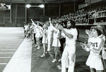 1979 cheerleaders on the sideline by Dan Grevas by Dan Grevas