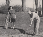 1948 Dave Sandovld and friend golfing
