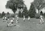 1958 kicking a goal