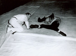 1947 Gerald (Gene) Leeman on the mat