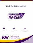 Patricia A. Tomson Center for Violence Prevention Newsletter, v1, Fall 2022 by University of Northern Iowa. Patricia A. Tomson Center for Violence Prevention.