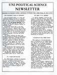 UNI Political Science Newsletter, v2n2, [Spring 1974]