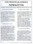 UNI Political Science Newsletter, v2n1, [Fall 1973]