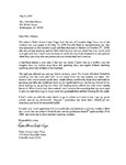 Pedro's letter to Mrs. Obama