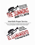 10th Anniversary Postville, Iowa Immigration Raid: The Summons, May 11, 2018: Interfaith Prayer Service