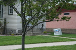 Postville house with Obama sign 01 by Julie Berg-Raymond